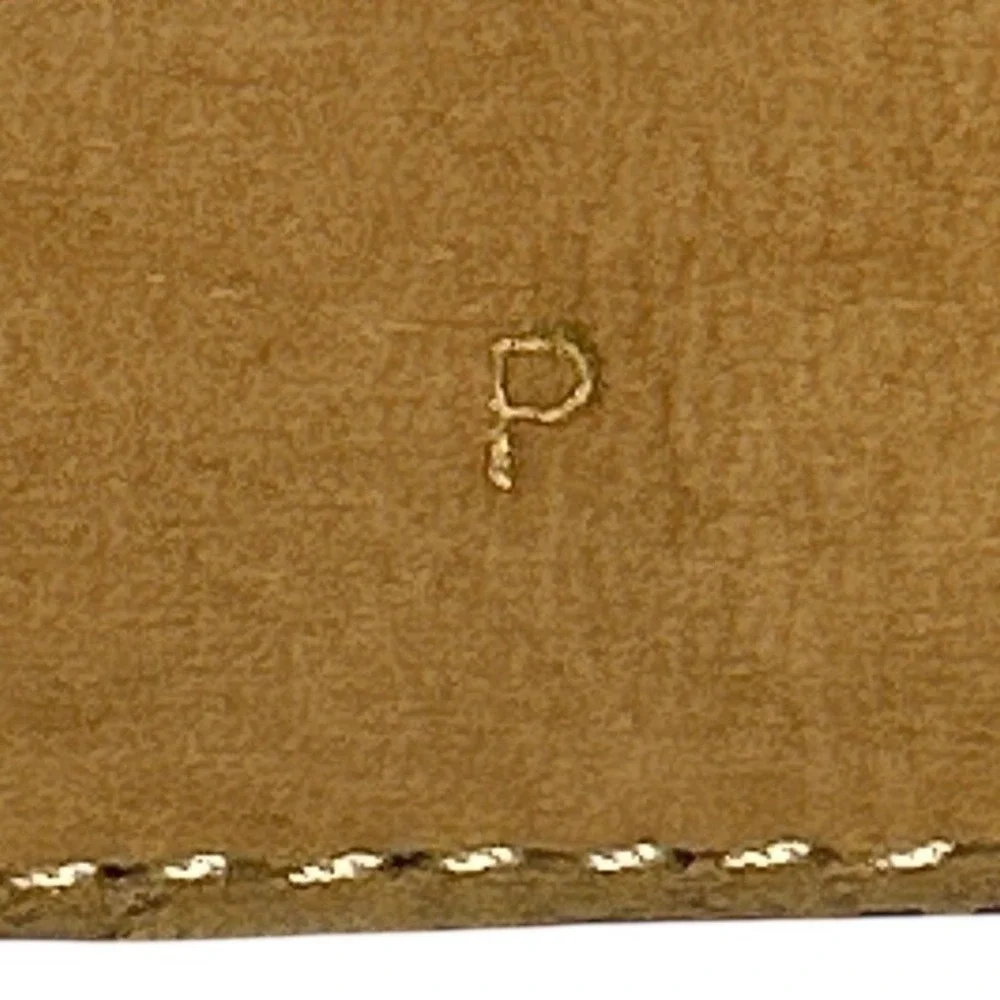Worth New York Gold‎ Dog Buckle Black Croc Embossed Leather Belt  Size P 29
